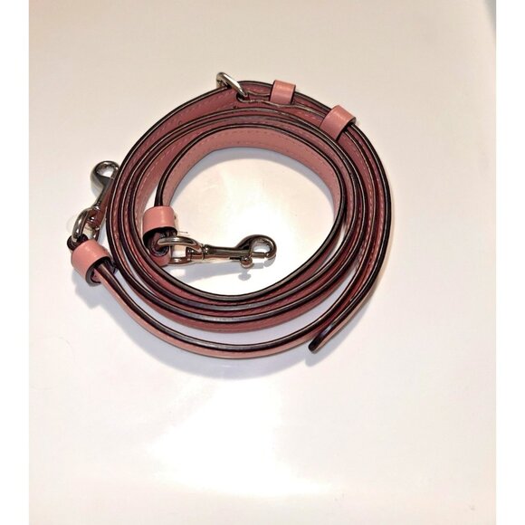 COACH Pink Leather Silver Hardware Adjustable Strap Replacement - Picture 10 of 10